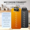 FORABEST Portable Microwave Food Warmer – Electric Lunch Box 80W with Insulated Bag and Utensils – 12V/24V Car/Truck & 110/220V Home/Office Use – Fits up to 10 x 7 x 5 Inches Containers – Blue(Black)