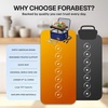 FORABEST Portable Microwave Food Warmer – Electric Lunch Box 80W with Insulated Bag and Utensils – 12V/24V Car/Truck & 110/220V Home/Office Use – Fits up to 10 x 7 x 5 Inches Containers – Blue(Blue)