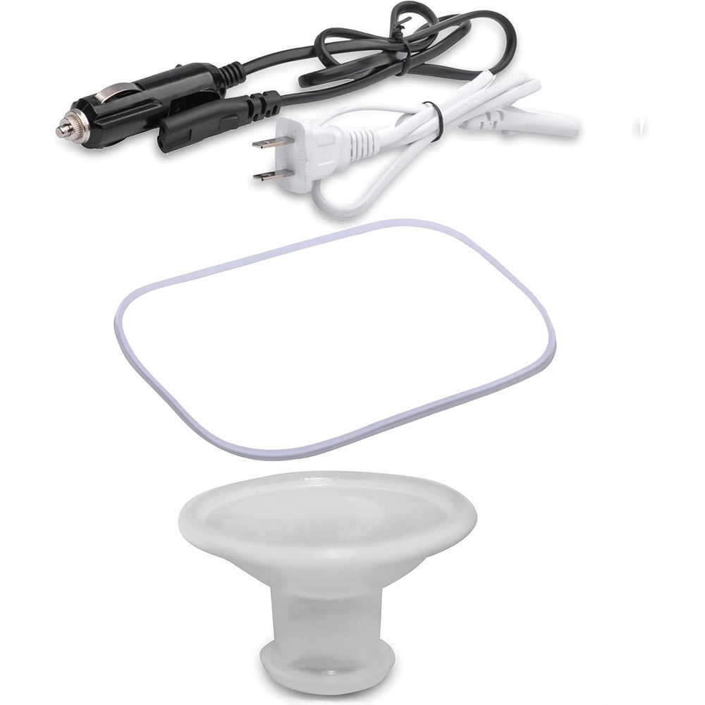 image:imageFORABEST 3In1 Accessories Package Electric Lunch Box 47 inch power cords for CarTruck and OfficeWork Steam Vent cover replacement and Silicon leak seal