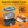 FORABEST Heated Lunch Box Replacement Tray – 1.5L Stainless Steel Inner Container with Single Compartment for Electric Lunch Box – Microwave & Dishwasher Safe – Compatible with FORABEST YY-3166 Model(1.5L – 1 Compartment)