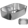 FORABEST Heated Lunch Box Replacement Tray – 1.5L Stainless Steel Inner Container with Single Compartment for Electric Lunch Box – Microwave & Dishwasher Safe – Compatible with FORABEST YY-3166 Model(1.5L – 1 Compartment)